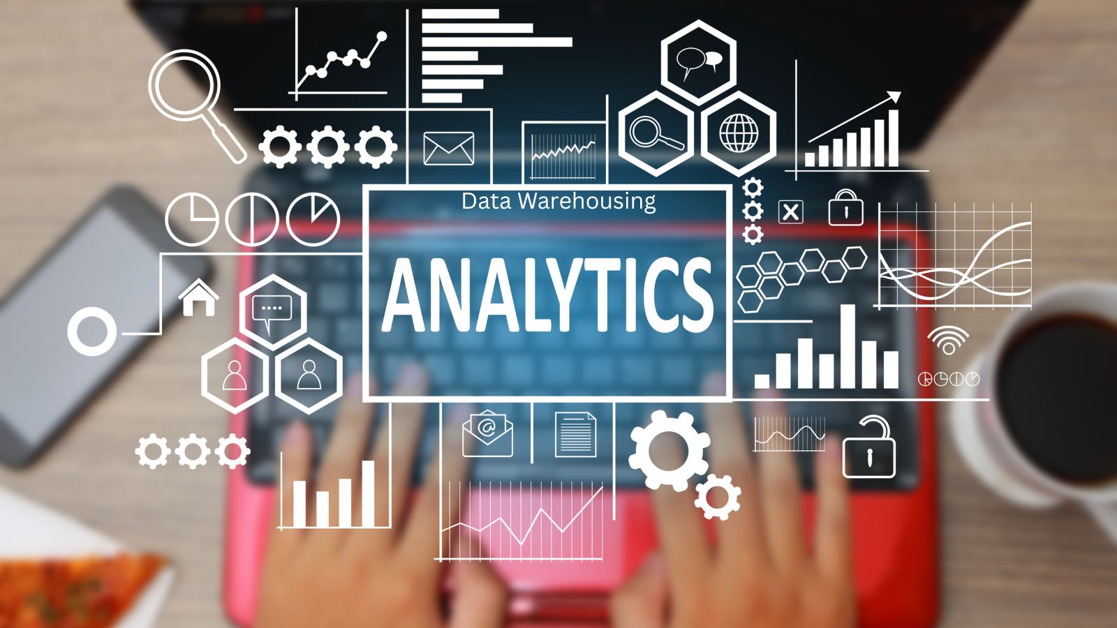 Data analytics pipeline connecting source systems to trusted dashboards